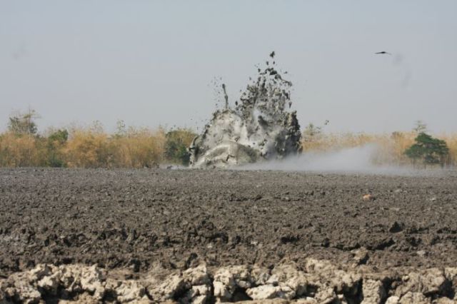 Explosive Mud Volcano Bledug Kuwu