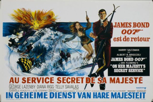 James Bond Movie Posters throughout the Years