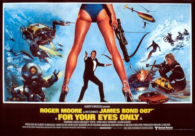 James Bond Movie Posters throughout the Years