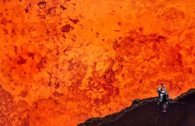 Man Descends into Hellish Inferno