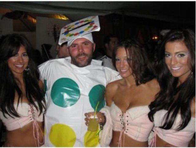 Twister Halloween Costume Gets the Girls in Knots