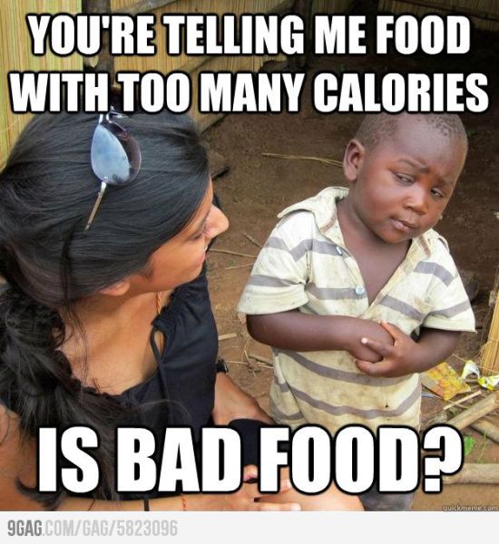 Skeptical Third World Kid on Calories