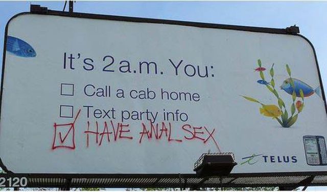 Graffiti Gives These Billboards A New Meaning…