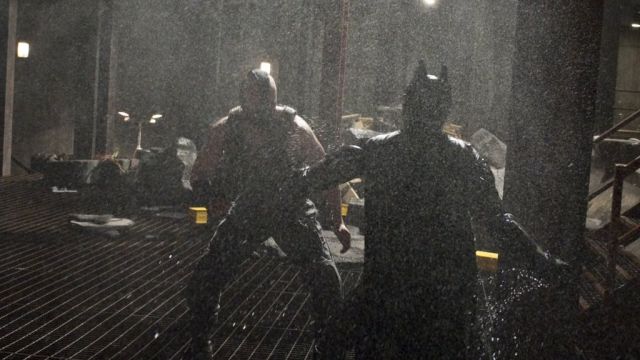 Action-packed, Behind-the-scenes Photos of the Batman vs. Bane Fight Scene