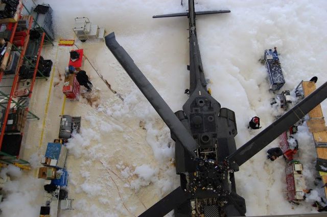 The “Black Hawk” Goes Down in a Sea of Foam