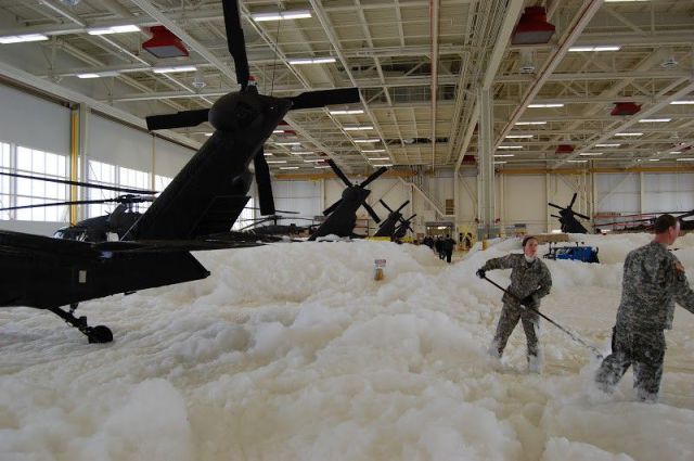 The “Black Hawk” Goes Down in a Sea of Foam