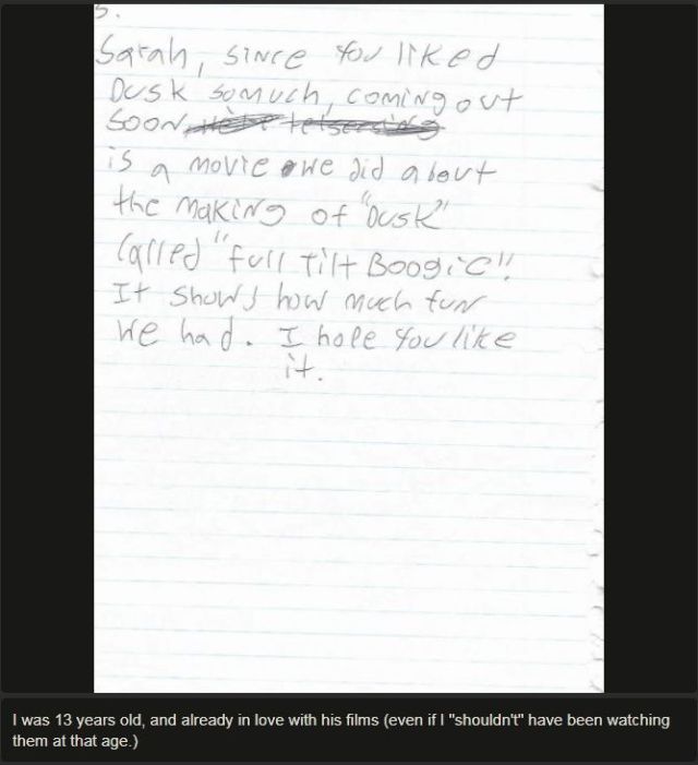 Tarantino’s Letter to a 13 Year Old Girl