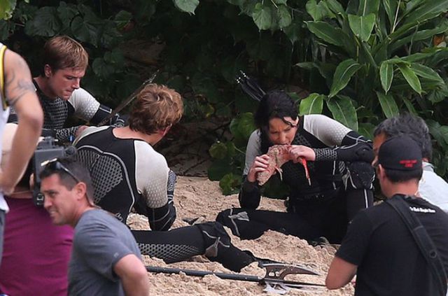 Action Shots from the Making of “The Hunger Games: Catching Fire”