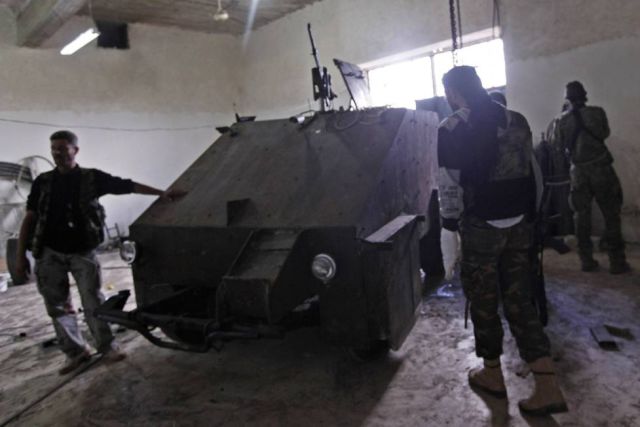 Syrian Rebels Reveal Homemade Combat Vehicle