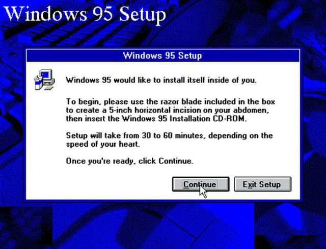 Do You Remember the Classic, Windows 95 Messages?