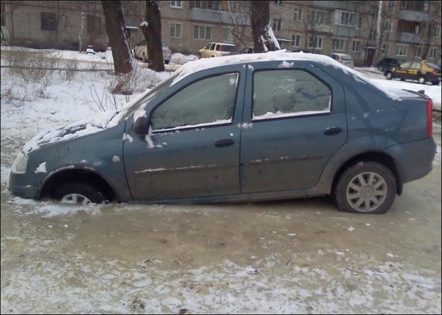 How Not to Park Your Car in Winter