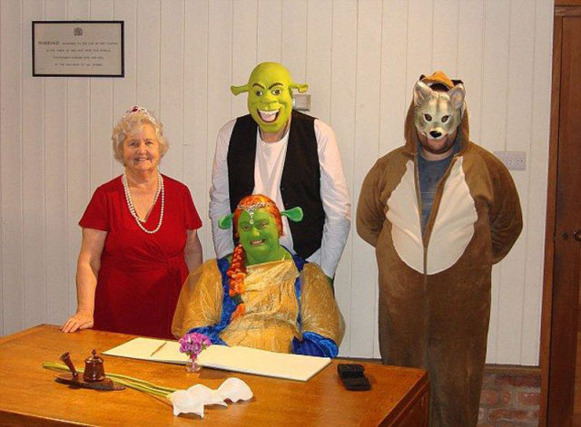 Couple Host a Shrek Inspired Wedding