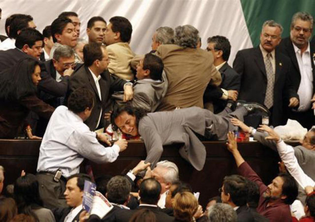 Parliamentary Fights from Around the World