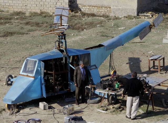 Home-Made Helicopter To Protect A Country
