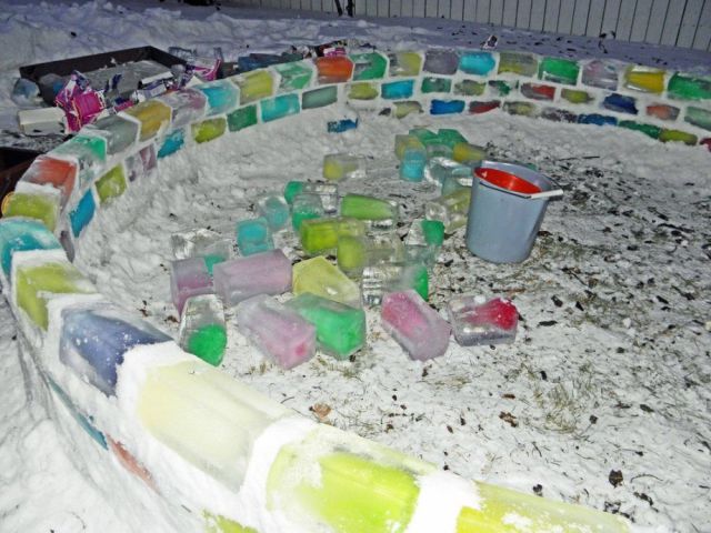Homemade Multicoloured Igloo