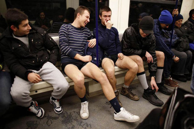 All Aboard the No Pants Subway Ride