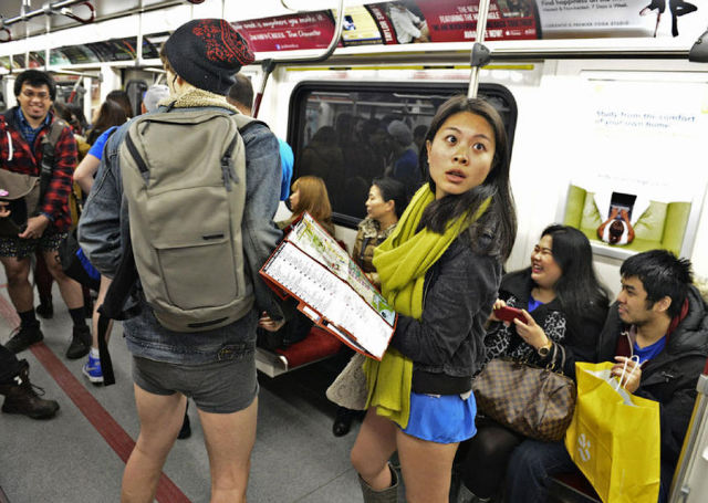 All Aboard the No Pants Subway Ride