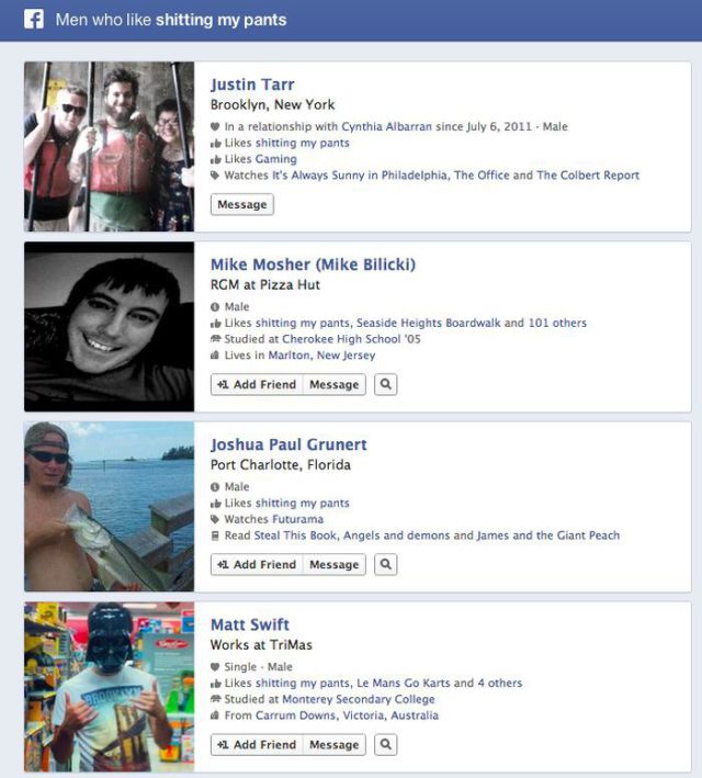 New Facebook Graph Search Produces “Awkward” Results