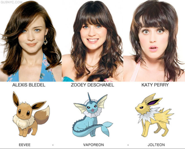 Celebrities as Pokemon Characters