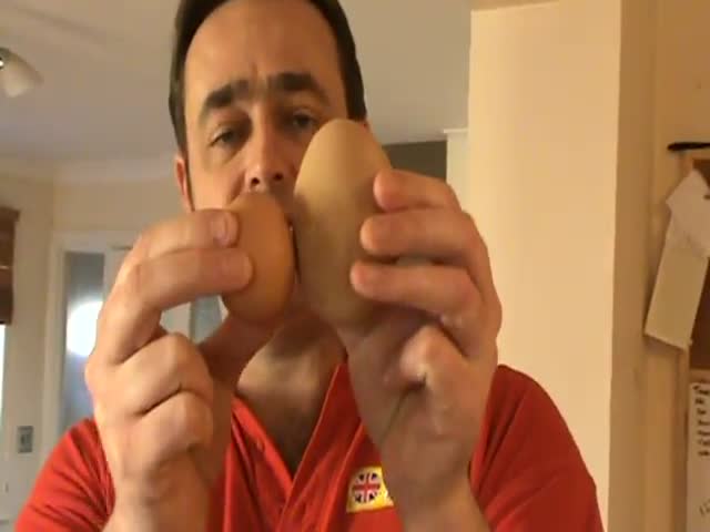 Now, That’s One Big Ass Chicken Egg! Gotta See What’s Inside… 