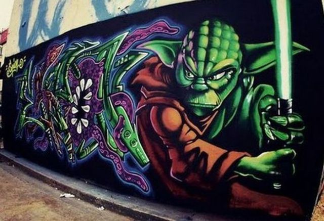 Creative Star Wars Themed Street Art