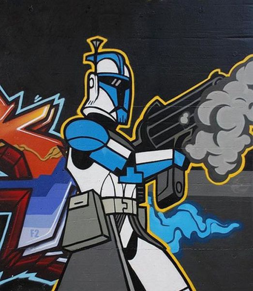 Creative Star Wars Themed Street Art