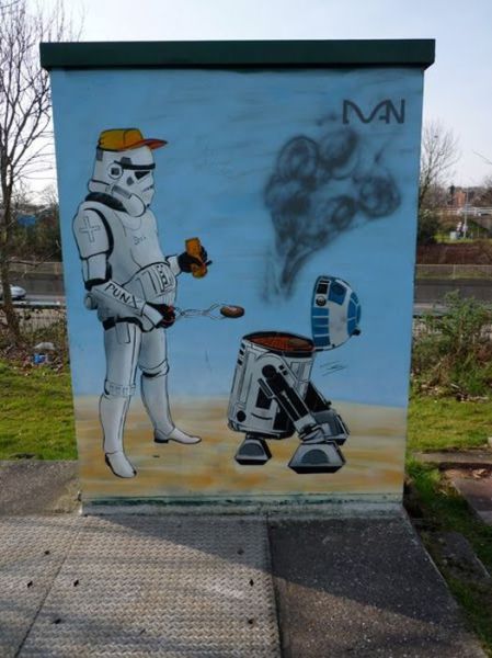 Creative Star Wars Themed Street Art