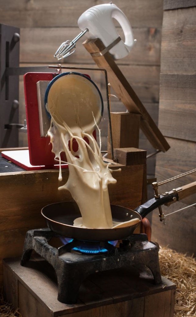 This Wacky Contraption Makes Pancakes
