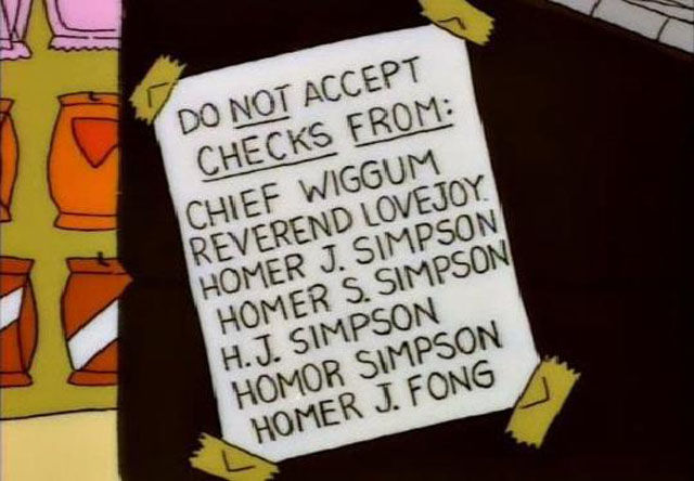 Gag Signs Spotted in “The Simpsons”