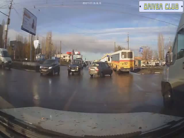 Russian Road Rage Guy with Herculean Strength 