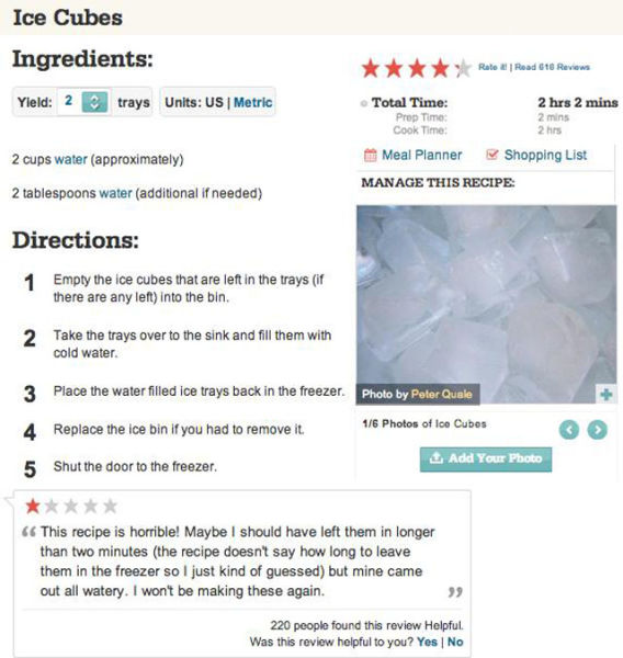“How to Make Ice” Recipe Sparks Hilarious Responses