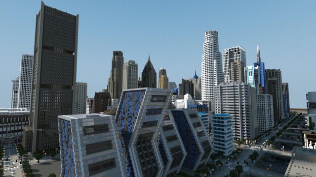 Magnificent Minecraft City Renderings