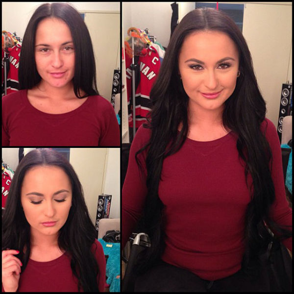 Porn Stars Before and After Their Makeup Makeover (93 pics ...