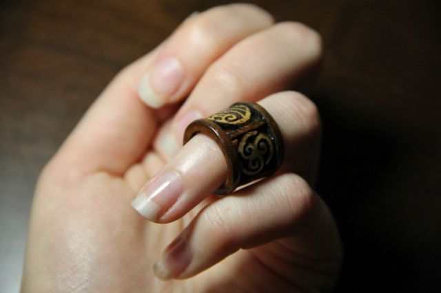 Artistic Wooden Ring Inspired by The Last Airbender