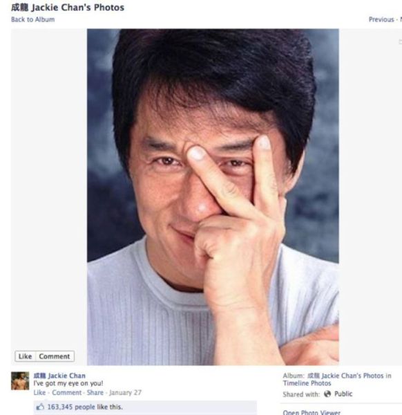 Jackie Chan’s Funniest Facebook Photos and Comments!