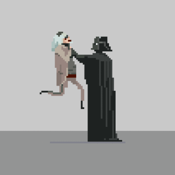 Movie Scenes Recreated as Pixelated GIFs
