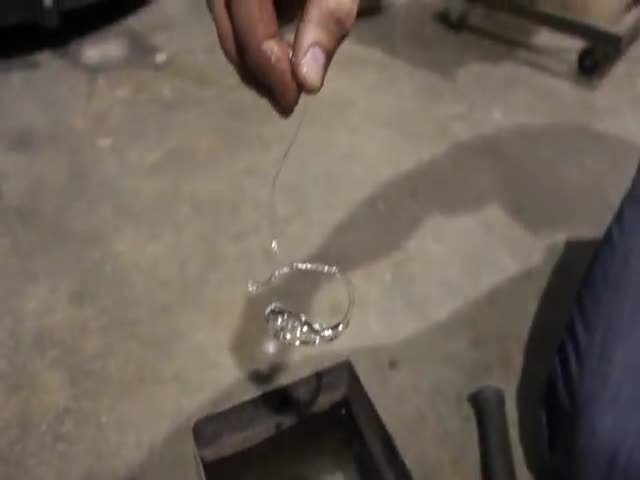 What Happens When You Drop Molten Glass in Cold Water 