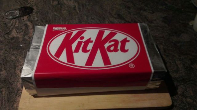Massive Homemade Kit Kat Chocolate Bar
