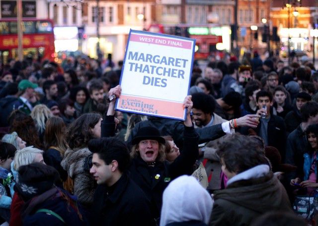 Street Parties Held to in Celebration of Margaret Thatcher’s Death