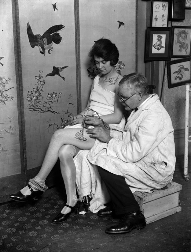 Old-School Photos of Women Rocking Tattoos