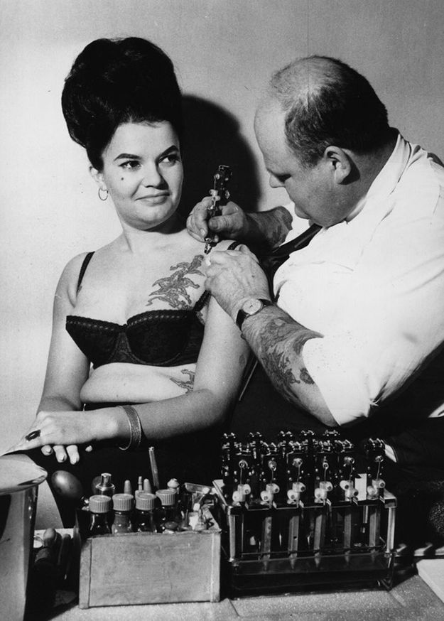 Old-School Photos of Women Rocking Tattoos