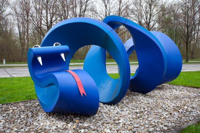 Mutated Art: Blue Spiral - Snake