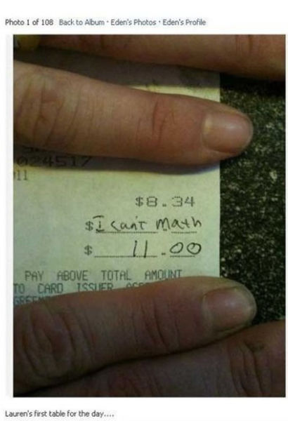 A Few People Who Take Tipping Seriously