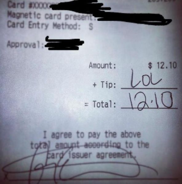 A Few People Who Take Tipping Seriously