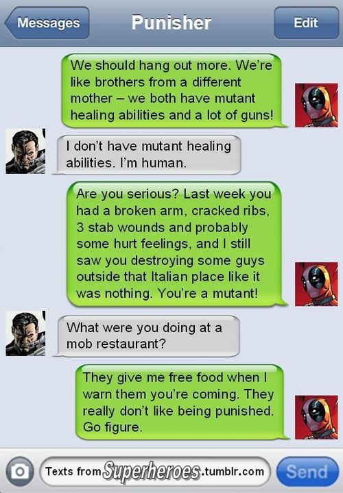 So Superheroes Send Texts Sometimes Too