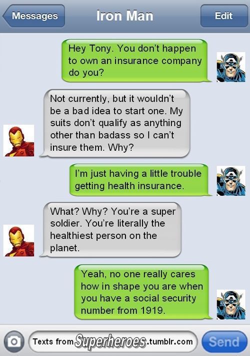 So Superheroes Send Texts Sometimes Too