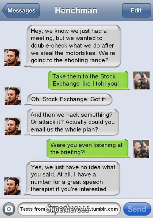 So Superheroes Send Texts Sometimes Too