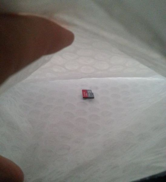 MicroSD Packaging Fail