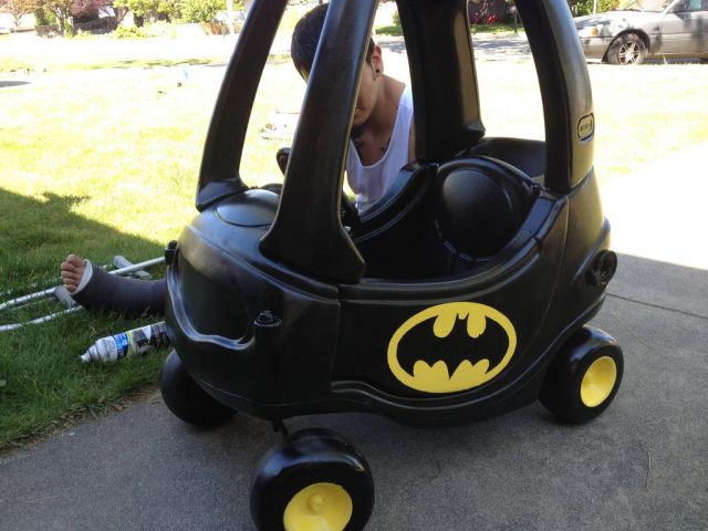 The Coolest Toddler Batmobile Around