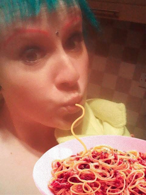 An Amusing Spaghetti and Duck Face Mash Up